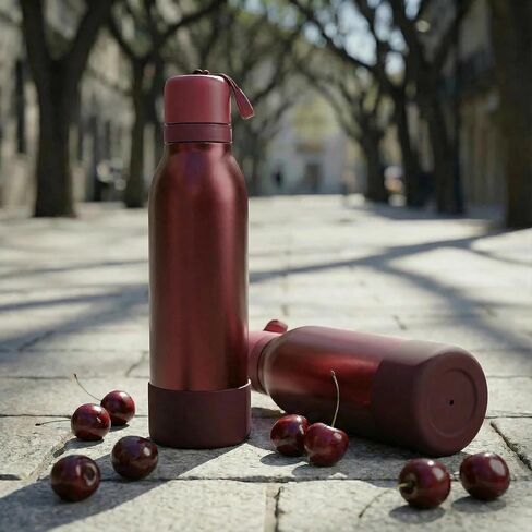 2 قطعة حذاء من السيليكون لـ Black Cherry Owala FreeSip Twist 24oz 18oz، كم واقي مضاد للانزلاق لزجاجة مياه Owala in Kuwait