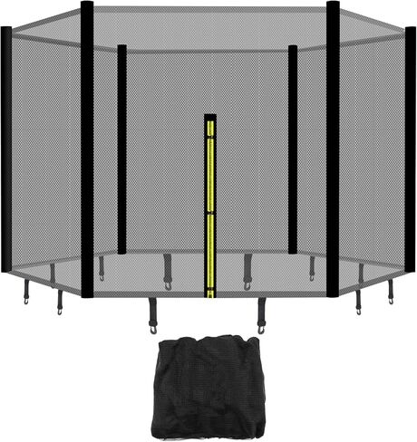 MUXSAM Trampoline Safety Net, Nylon Trampoline Fence Protective Net with Double-Headed Zippers Protection Buckles for Home Playground Outdoor Activities, Without Poles in Saudi Arabia