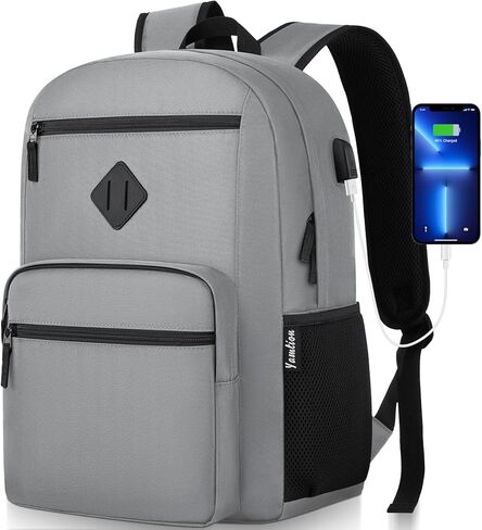 YAMTION Black Backpack,School Bookbag for Teens and Adults Schoolbag Fits 15.6 Inch Laptop Lightweight College Backpack for Daily Commute School in Saudi Arabia
