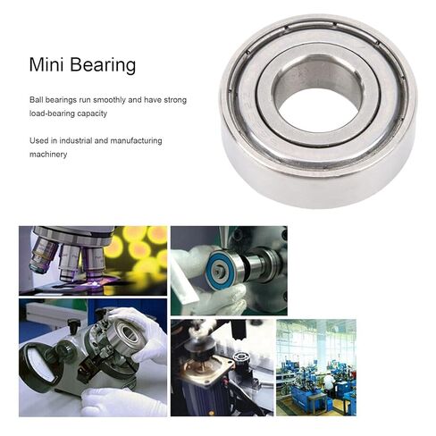 BORDSTRACT محمل كروي، 10 قطع S6202ZZ 35x15x11 ملم 1.4x0.6x0.4 بوصة من الفولاذ المقاوم للصدأ قطع غيار الآلات مزدوجة الحماية in Saudi Arabia