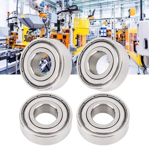 BORDSTRACT محمل كروي، 10 قطع S6202ZZ 35x15x11 ملم 1.4x0.6x0.4 بوصة من الفولاذ المقاوم للصدأ قطع غيار الآلات مزدوجة الحماية in Saudi Arabia