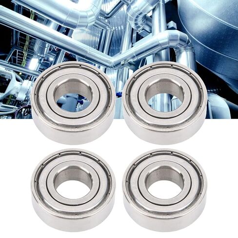 BORDSTRACT محمل كروي، 10 قطع S6202ZZ 35x15x11 ملم 1.4x0.6x0.4 بوصة من الفولاذ المقاوم للصدأ قطع غيار الآلات مزدوجة الحماية in Saudi Arabia