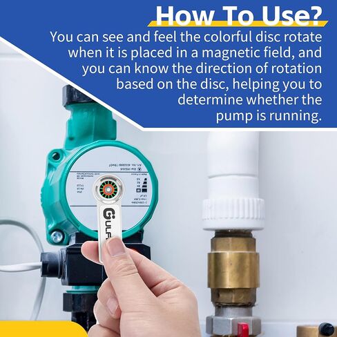 2 Pack Solenoid Tester, Rotation Tester and AC Detector for Circulating Pumps, Solenoid Magnet Tool to Detects AC Fields(White) in Saudi Arabia