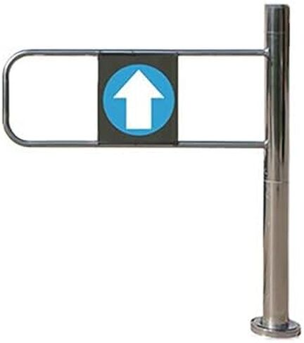 Stainless Steel Automatic Swing Gate for Supermarket Entrance One Way Door for Library & Store Right Handed 60x97cm Closing Gate for High Traffic Areas in Saudi Arabia