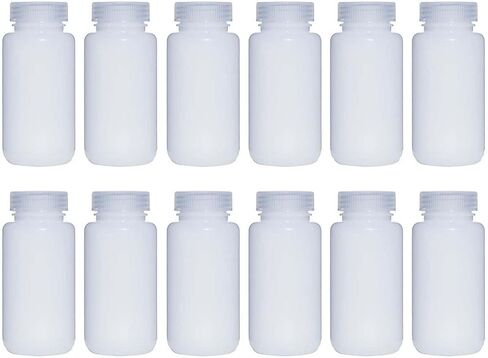 1000ML 32OZ Nature Wide Mouth HDPE Plastic Reagent Bottles with Caps Pack of 4 in Kuwait