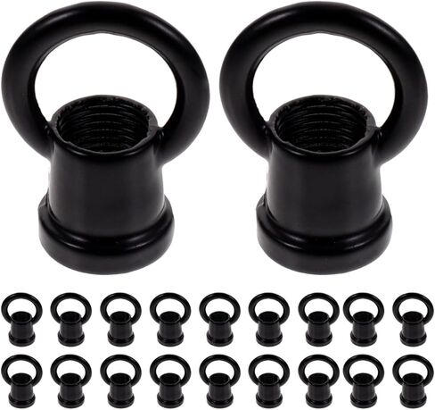 Veemoon Chandelier Hook Ring Light Fixture, 20pcs Ceiling Light Hanging Ring Hanger Ceiling Lamp Connectors Pendant Light Connection Ring Chandelier Hanging Kit Lamp Nut Fastener Zinc Alloy Bolt in Saudi Arabia
