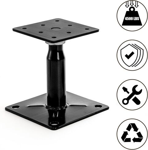 Yarlung 4 Pack Adjustable Support Jacks for Floor, Heavy Duty Screw Jacks House Jack Stand, Floor Joist Jacks Post 4" to 7" for Level and Lift Supports, Floor Straightener, Deck Foundation in Saudi Arabia