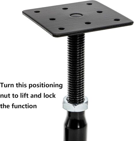 Yarlung 4 Pack Adjustable Support Jacks for Floor, Heavy Duty Screw Jacks House Jack Stand, Floor Joist Jacks Post 4" to 7" for Level and Lift Supports, Floor Straightener, Deck Foundation in Saudi Arabia