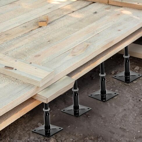 Yarlung 4 Pack Adjustable Support Jacks for Floor, Heavy Duty Screw Jacks House Jack Stand, Floor Joist Jacks Post 4" to 7" for Level and Lift Supports, Floor Straightener, Deck Foundation in Saudi Arabia