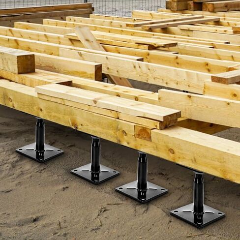 Yarlung 4 Pack Adjustable Support Jacks for Floor, Heavy Duty Screw Jacks House Jack Stand, Floor Joist Jacks Post 4" to 7" for Level and Lift Supports, Floor Straightener, Deck Foundation in Saudi Arabia