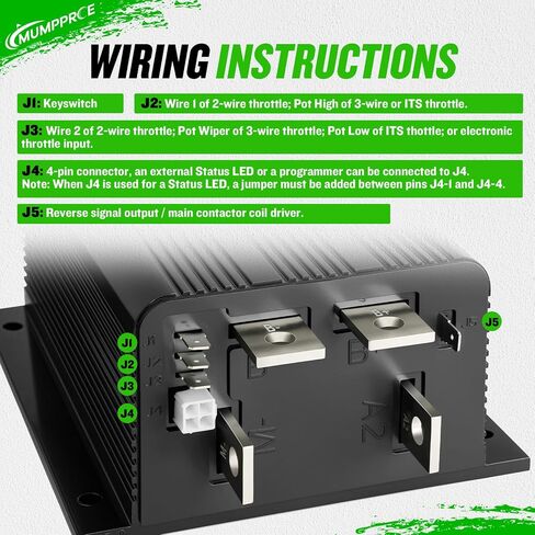 1204-410 1204-412 EZGO Club Car Speed ​​Controller، 48V 325A/300A/225A 5K-0Ω وحدة تحكم المحرك تناسب Curtis EZGO Club Car DS 1996-UP عربة الجولف، التوصيل والتشغيل وحدة تحكم عربة الجولف in Kuwait