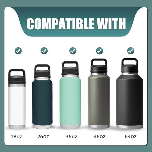 Replacement for YETI Rambler Bottle Chug Cap Lid, Screw Top Lid Replacement Fits for 18/26/ 36/64 oz Yeti Rambler in Saudi Arabia
