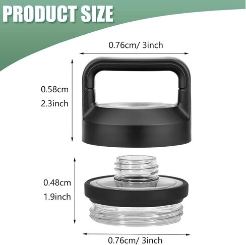 Replacement for YETI Rambler Bottle Chug Cap Lid, Screw Top Lid Replacement Fits for 18/26/ 36/64 oz Yeti Rambler in Saudi Arabia