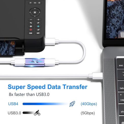 وصلة توصيل USB C من Vanjua مكونة من 3 قطع، وموسع محول USB من النوع C أنثى إلى أنثى متوافق مع Thunderbolt 4/3 يدعم شحن يصل إلى 240 وات ونقل بيانات 40 جيجابت في الثانية وفيديو 8K@60 هرتز in Kuwait