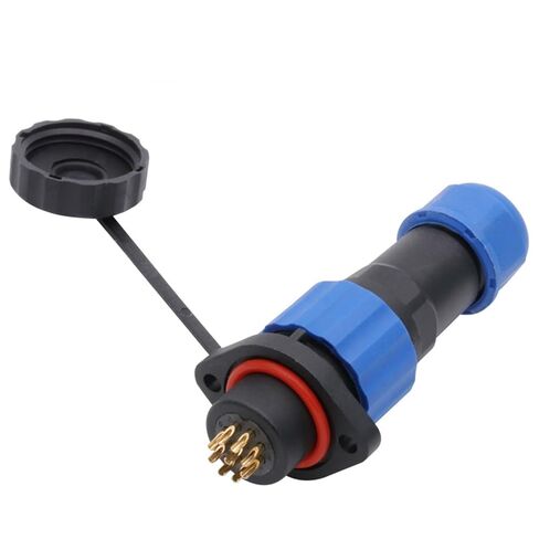 SP16 Connector Plug and Socket 2 3 4 5 7 9PIN Connectors with 2 Hole Flange Type Plug 1Pcs(SD16-9P) in Saudi Arabia