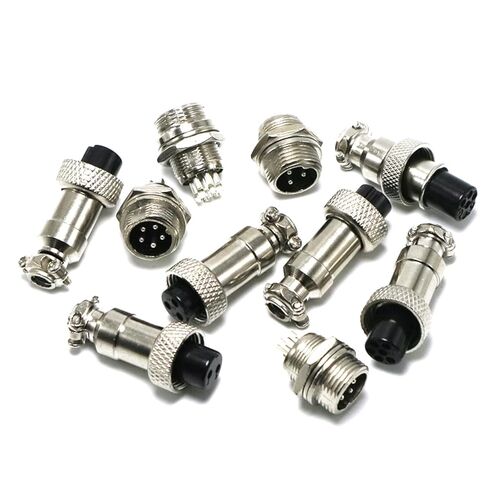 10Set GX12 12mm 2pin 3pin 4Pin 5pin 6pin 7pin 12mm Audio Connector Chassis Mount(GX12 5Pin) in Kuwait