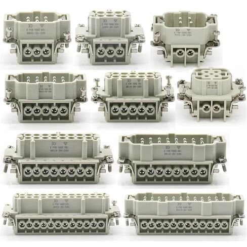 Hdc-he-4/6/10/16/24 Core Heavy-Duty Male Connector and Female 16A500v Aviation 1Pcs(10 pins Male) in Saudi Arabia