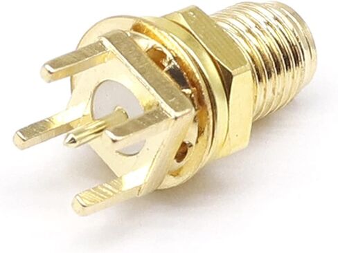SMA Female Length 16.5mm Jack Plug Adapter Solder Edge P C B Straight Right Angle Mount RF Copper Connector Plug Socket Front 1Pcs in Kuwait
