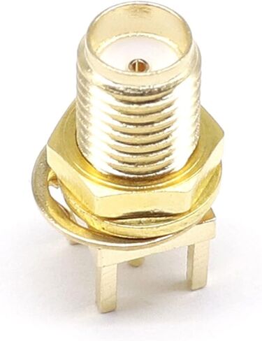 SMA Female Length 16.5mm Jack Plug Adapter Solder Edge P C B Straight Right Angle Mount RF Copper Connector Plug Socket Front 1Pcs in Kuwait