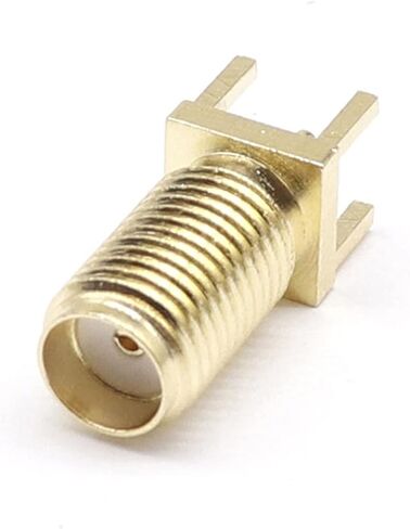 SMA Female Length 16.5mm Jack Plug Adapter Solder Edge P C B Straight Right Angle Mount RF Copper Connector Plug Socket Front 1Pcs in Kuwait
