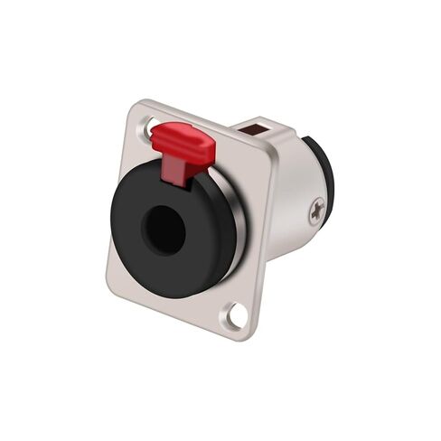 4Pcs/lot 6.35mm Jack 1/4 Inch Stereo TRS Female Jack Socket 2-Hole Panel Mount Audio Microphone MIC Cable Terminal Chassis(Blackx4) in Kuwait