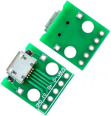 10PCS DIY Male Connector/MINI Micro USB to DIP Adapter 2.54mm 5pin Female Connector KIT(USB Male) in Saudi Arabia