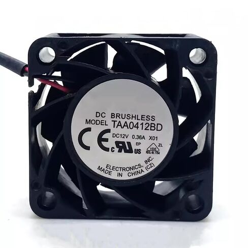 DC12V 0.36A 2-سلك 40x40x20 مللي متر 4 سنتيمتر التحكم في درجة الحرارة مروحة التبريد TAA0412BD in Saudi Arabia