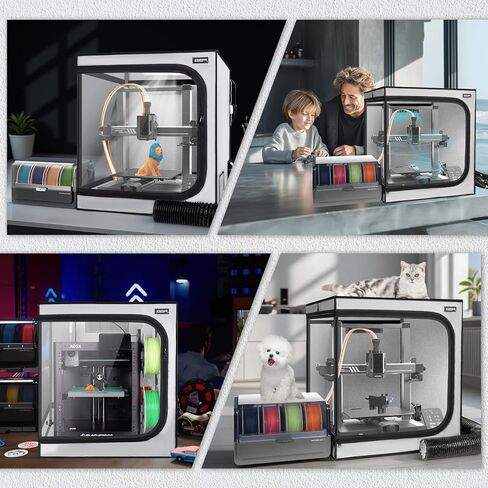 3D Printer Enclosure with Ventilation Kit for Anycubic Kobra 3/3 V2 Combo/Flashforge AD5X 3D Printers,Fireproof & Dustproof Noise Reduction 3D Printer Cover with USB LED Lighting System-580*650*650mm in Saudi Arabia