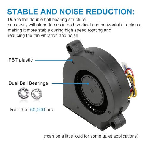 5015 Hotend Cooling Fan for Bamboo Lab X1 X1C - High Performance Replacement Part with Enhanced Cooling & Low Noise in Saudi Arabia