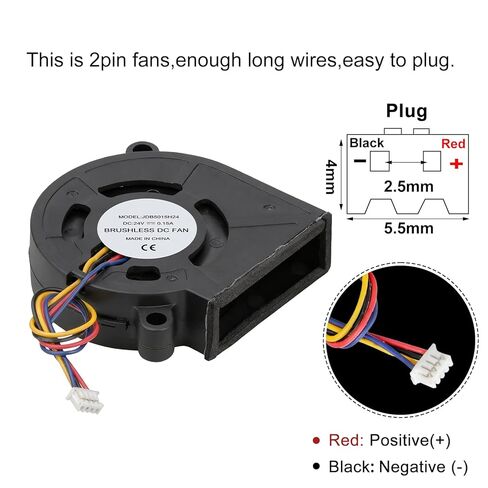5015 Hotend Cooling Fan for Bamboo Lab X1 X1C - High Performance Replacement Part with Enhanced Cooling & Low Noise in Saudi Arabia