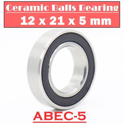6801RS Hybrid Ceramic Bearing 12 * 21 5 mm ABEC-5 Bicycle Bottom Brackets Spares 6801 RS Si3N4 Ball Bearings 6801-2RS in Saudi Arabia
