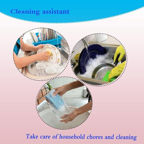 12 Pack Kitchen Natural Cellulose Sponges, Color Sponge, Dishwashing Sponges, Car Washing Sponge, Suitable for Kitchen and Bathroom,Car,Household, Children's Fun Cutting DIY. in Saudi Arabia