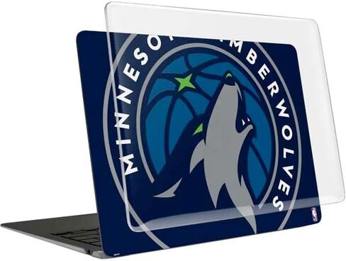 حافظة Skinit + غلاف متوافق مع جهاز MacBook Air 13in (2020) - تصميم شعار كبير مرخص رسميًا من NBA Minnesota Timberwolves in Saudi Arabia