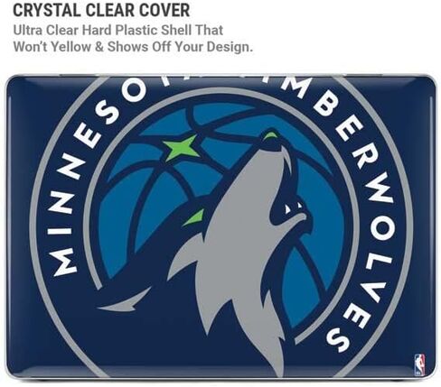 حافظة Skinit + غلاف متوافق مع جهاز MacBook Air 13in (2020) - تصميم شعار كبير مرخص رسميًا من NBA Minnesota Timberwolves in Saudi Arabia