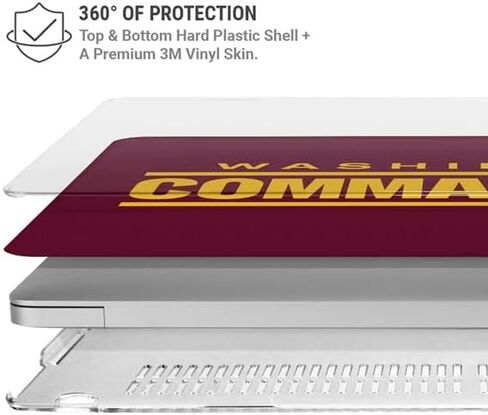 Skinit Case + Skin Compatible with MacBook Air 13in M1 (2021) - Officially Licensed NFL Washington Commanders Performance Series Design in Saudi Arabia