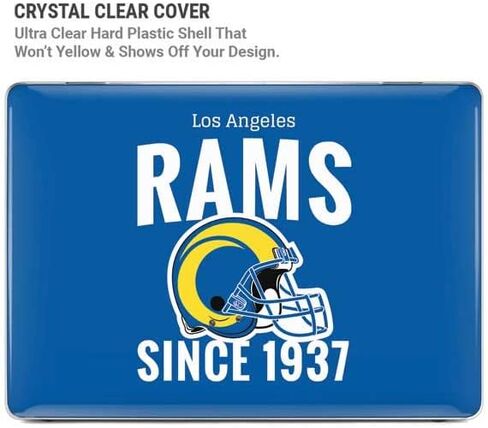 Skinit Case + Skin Compatible with MacBook Air 13in M1 (2021) - Officially Licensed NFL Los Angeles Rams Helmet Design in Saudi Arabia