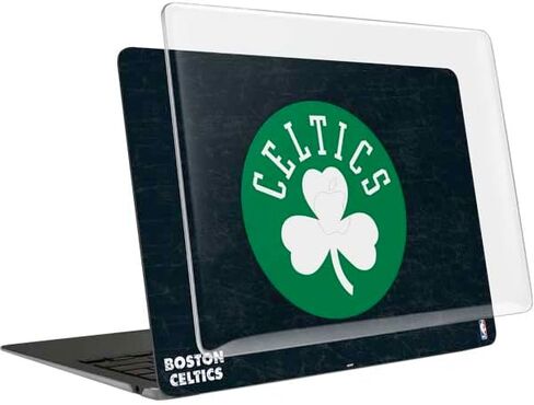 Skinit Case + Skin Compatible with MacBook Air 13in M1 (2021) - Officially Licensed NBA Boston Celtics Black Secondary Logo Design in Saudi Arabia