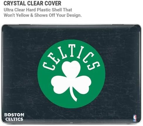 Skinit Case + Skin Compatible with MacBook Air 13in M1 (2021) - Officially Licensed NBA Boston Celtics Black Secondary Logo Design in Saudi Arabia