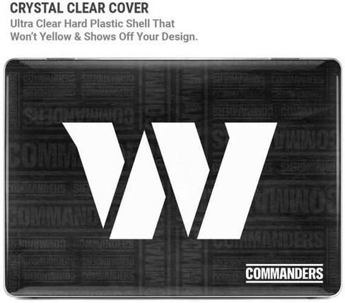 Skinit Case + Skin Compatible with MacBook Air 13in M1 (2021) - Officially Licensed NFL Washington Commanders Black and White Design in Saudi Arabia