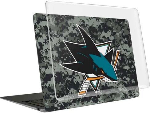 Skinit Case + Skin Compatible with MacBook Air 13in (2020) - Officially Licensed NHL San Jose Sharks Camo Design in Saudi Arabia