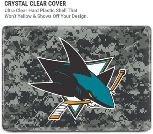 Skinit Case + Skin Compatible with MacBook Air 13in (2020) - Officially Licensed NHL San Jose Sharks Camo Design in Saudi Arabia