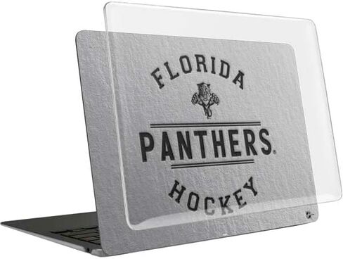 حافظة Skinit + غلاف متوافق مع جهاز MacBook Air 13in (2020) - تصميم نص أسود مرخص رسميًا من NHL Florida Panthers in Saudi Arabia
