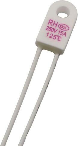 4PCS Ceramic Temperature Control Fuse 250V 15A 125Degree Centigrade Over Temperature Protection Fuse Circuit Accessories in Saudi Arabia