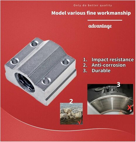 8 قطعة/الوحدة SC16UU SCS16UU 16 مللي متر الخطي الكرة تحمل كتلة CNC راوتر مع LM16UU بوش وسادة كتلة رمح خطي in Kuwait