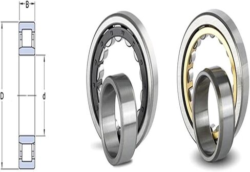 رولمان بلي أسطواني 1012 مقاس 60X95X18 60*95*18 مم in Kuwait