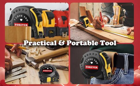 Tape Measure, I Love You Wedding Anniversary for Husband Boyfriend, Tool Gift for Men Him with Box in Saudi Arabia