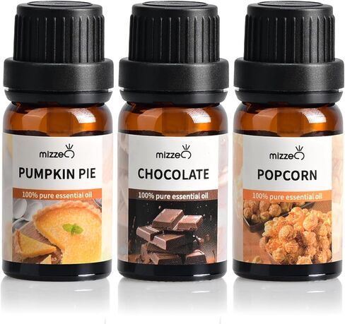 Bakery Essential Oil Set, Premium Pure & Natural Aromatherapy Essential Oils for Diffuser for Home, 3 * 10 ML Diffuser Oil Gift Set- Coffee,Ice Cream,Caramel Cookie in Saudi Arabia