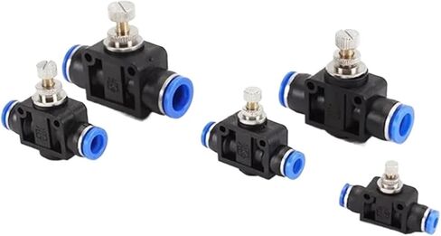 Air Flow Speed Control Valve Tube Water Hose Pneumatic Push In Fittings Throttle Valve SA 4-12mm(Color:6mm) in Saudi Arabia