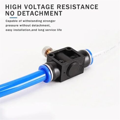 Air Flow Speed Control Valve Tube Water Hose Pneumatic Push In Fittings Throttle Valve SA 4-12mm(Color:6mm) in Saudi Arabia