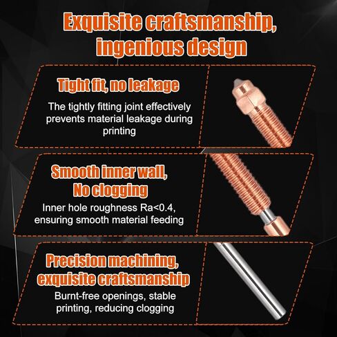 طقم فوهات يونيكورن مقاس 0.4 مم لمجموعة Creality K2 Plus/Hi، مع 5 جوارب سيليكون ومفتاح ربط لقطع غيار الطابعة ثلاثية الأبعاد Creality Hi وK2 وK2 Pro وK2 Plus in Kuwait